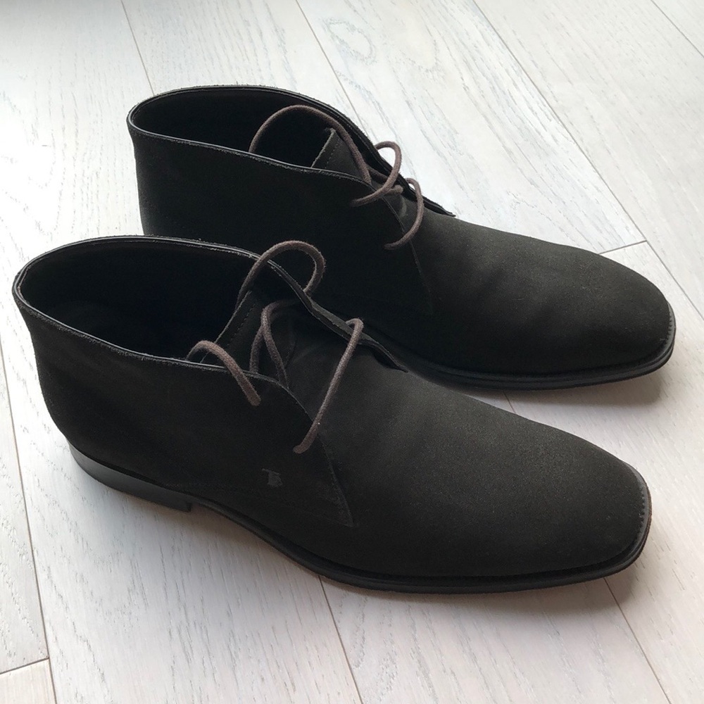 Tods suede dress ankle boot